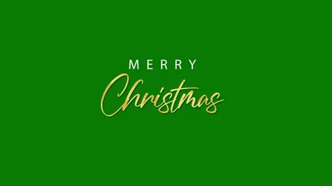 Merry Christmas Typography  Stock Footage 247971973