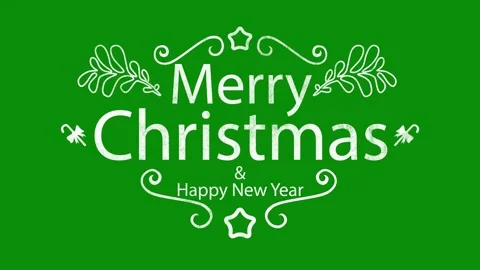 Merry Christmas Typography  Stock Footage 247972002