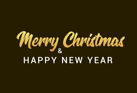 Merry Christmas vector background font type poster Stock Illustration