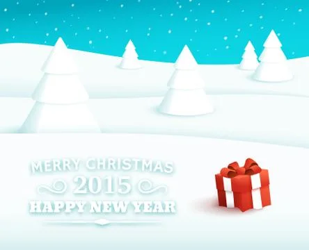 Merry Christmas Vector Background Stock Illustration