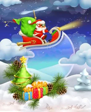 Merry Christmas, vector background Stock Illustration