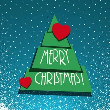 Merry christmas vector Stock Illustration