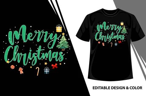 Merry Christmas vector script calligraphy, Calligraphy Font style t shirt, ME Stock-Illustration