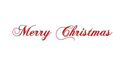 Merry Christmas vector text Calligraphic Lettering design card template Stock-Illustration