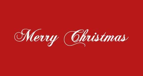Merry Christmas vector text Calligraphic Lettering design card template Stock Illustration