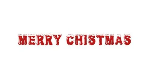 Merry Christmas vector text Calligraphic Lettering design card template Stock Illustration