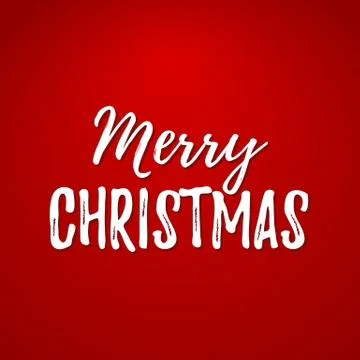 Merry Christmas vector text Calligraphic drawn Lettering design card template Stock Illustration