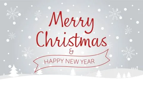 Merry Christmas vector text Calligraphic Lettering design card template Creative Stock Illustration