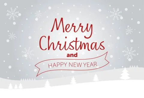 Merry Christmas vector text Calligraphic Lettering design card template Creative Stock Illustration