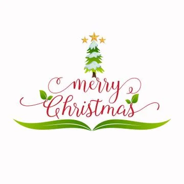 Merry Christmas vector text Stock Illustration