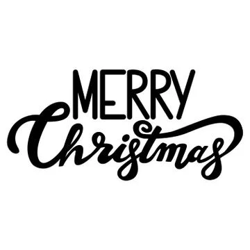 Merry Christmas vector text. Stock Illustration