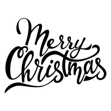 Merry Christmas vector text. Stock Illustration