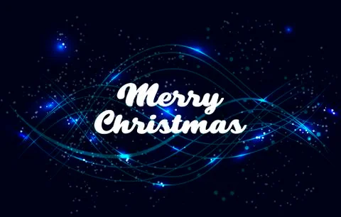 Merry Christmas vector text Lettering design card template Stock Illustration