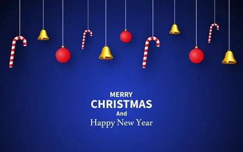 Merry Christmas wallpaper design. Vector illustration Stock Illustration