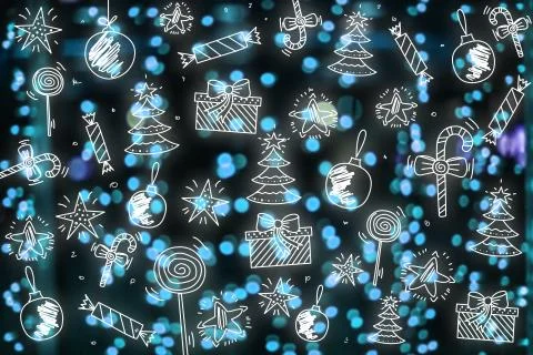 Merry Christmas wallpaper, pattern, background happy new year Stock Photos