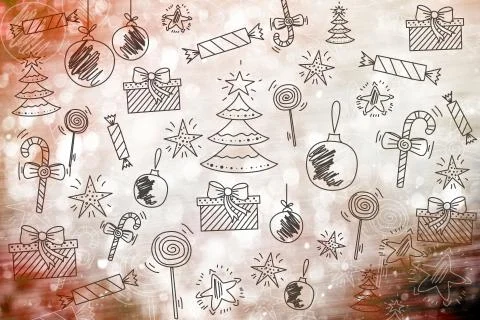 Merry Christmas wallpaper, pattern, background happy new year 写真素材