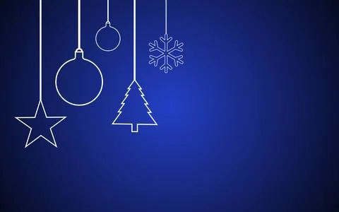 Merry Christmas web banner. Background for invitation or seasons greeting Stock Illustration