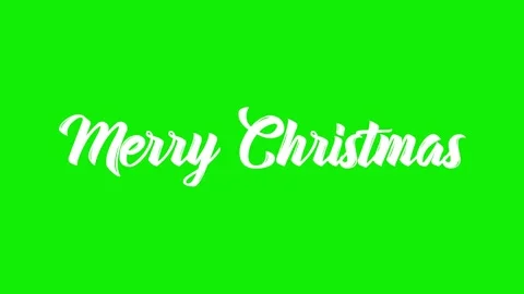 Merry Christmas white text Stock Footage 279765193
