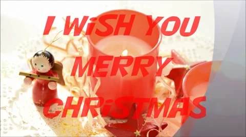 Merry Christmas wish Video stock 44191964