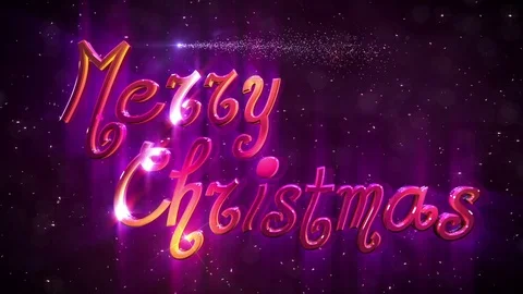 Merry Christmass Background Animation Stock Footage 80039508