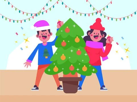 Merry Concept Illustration Stock Illustration