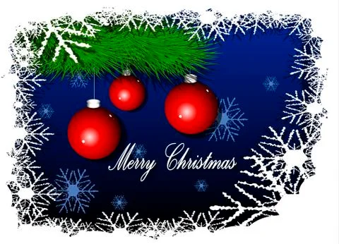 Merry Cristmas background Stock Illustration