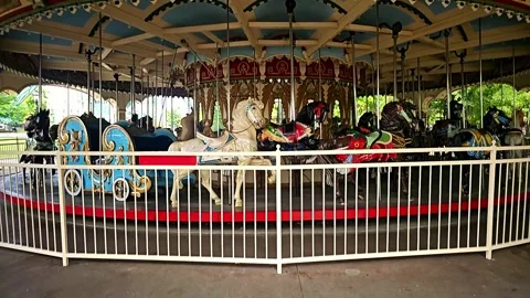 Merry Go Round in 4K Stock Footage 250105305