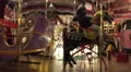 Merry-Go-Round closeup at Christmas market HD Footage
