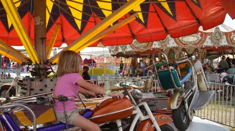 Merry Go Round, County Fair Stock Footage 55640549