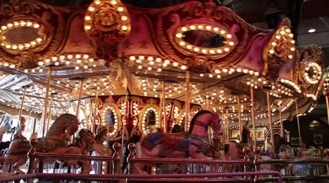 Merry go round Stock Footage 12369382