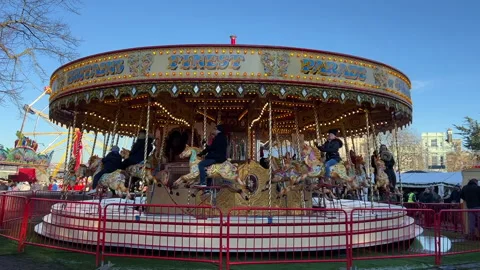 Merry-Go-Round in Kent, UK Stock Footage