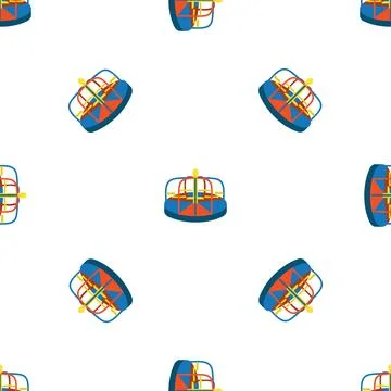 Merry go round pattern seamless vector Stock Illustration