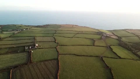 The Merry Maidens Stone Circle Cornwall Penzance Stock Footage 137570461
