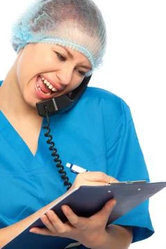 Merry nurse Foto stock