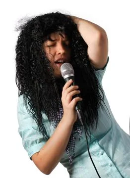 Merry singer Stock Photos