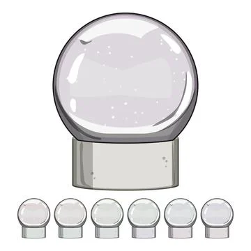 Merry snow ball cartoon vector graphic Stock Illustration