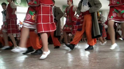 Merry Ukrainian dances Stock Footage 35421790