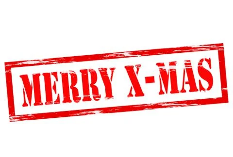Merry X Mas Stock Illustration