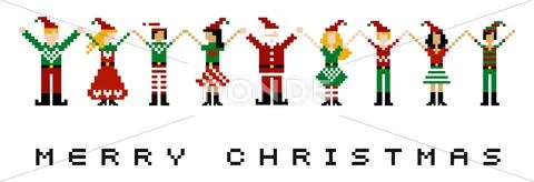 Merry xmas celebration Stock Illustration