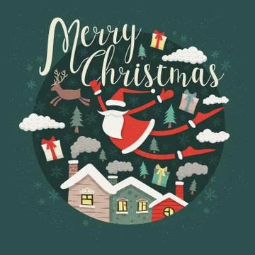 Merry xmas Stock Illustration