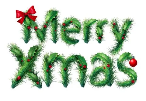 Merry Xmas Stock Illustration