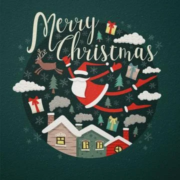 Merry xmas Illustrazione stock