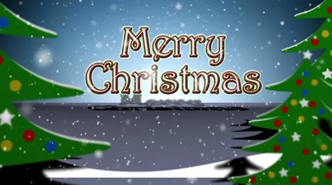 MerryChristmasTrees Stock Footage 8921061