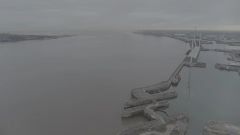 Mersey Estuary  Stock Footage 104483186
