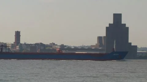 Mersey Shipping Stock Footage 8953574