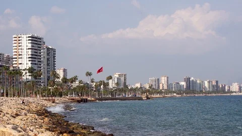 Mersin Coastline, Turkey Stock Footage 94758032