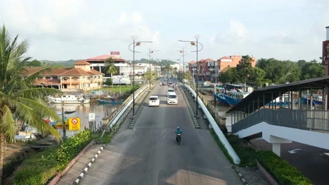 Mersing bridge Stock Footage 167655226