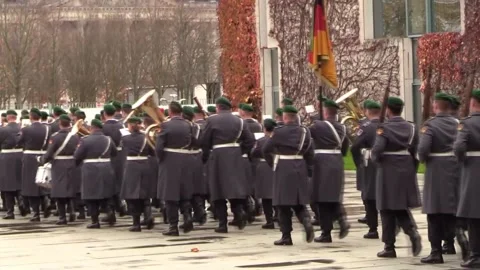 Merz commits to contributing to a solution to the Cyprus conflict, Berlín, DE -  Video stock 321146650