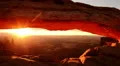 Mesa Arch 09 Sunrise Canyonlands Utah USA HD Footage