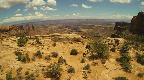 Mesa Arch Aerial Stock Footage 40612525